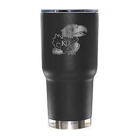 Memory Company 30oz Black Tumbler Etched Logo Kansas