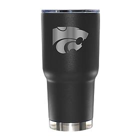 Memory Company 30oz Black Tumbler Etched Logo Kansas State