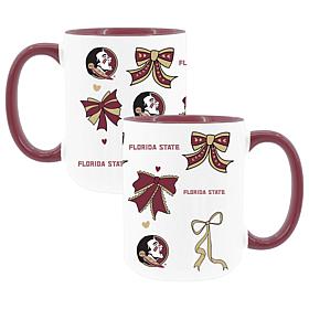 Memory Company Florida State 2pk 15oz Bow Coffee Mug