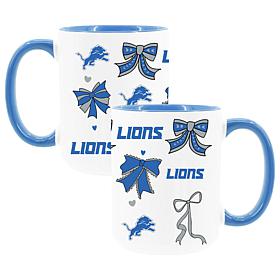 Memory Company Lions 2pk 15oz Bow Coffee Mug