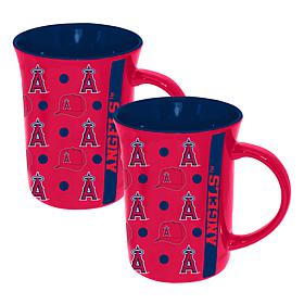 Memory Company MLB Angels 15oz Ceramic Team Spirit Mug - 2-Pack