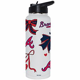 Memory Company MLB Braves 34-oz Bow White Quencher Tumbler