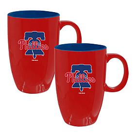 Memory Company MLB Phillies Tall 20oz Ceramic Mug - 2-Pack
