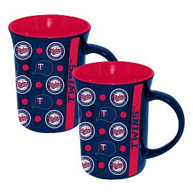 Memory Company MLB Twins 15oz Ceramic Team Spirit Mug 2-Pack