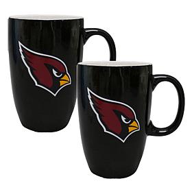 Memory Company NFL Cardinals 20oz Ceramic Team Tall Mug 2-Pack
