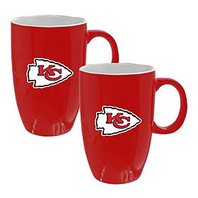 Memory Company NFL Chiefs 20oz Ceramic Team Tall Mug 2-Pack