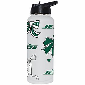 Memory Company NFL Jets 34-oz Bow White Quencher Tumbler
