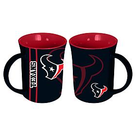 Memory Company NFL Texans 15oz Reflective Logo Ceramic Mug 2-Pack