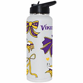 Memory Company NFL Vikings 34-oz Bow White Quencher Tumbler