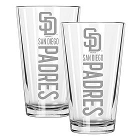 Memory Company Padres 2
pack 16oz Pint Glass