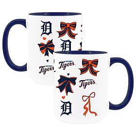 Memory Company Tigers 2pk 15oz Bow Coffee Mug