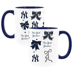 Memory Company Yankees 2pk 15oz Bow Coffee Mug