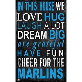 Miami Marlins In This House Sign  