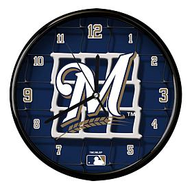 Milwaukee Brewers Team Net Clock 