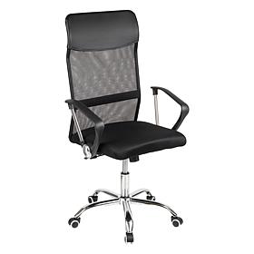 Mind Reader Desk Chair with Wheels Height Adjustable Black