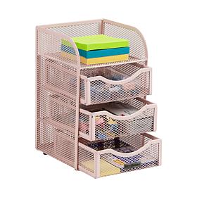 Mind Reader Mini Desk Supplies Office Supplies Organizer 3 Drawers
