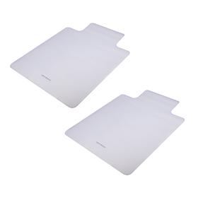Mind Reader Office Chair Mat for Carpet Chair Mat PVC Set of 2