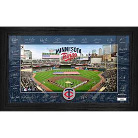 Minnesota Twins Framed 2025 Signature Field Team Roster