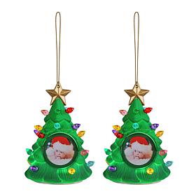 Mr. Christmas S/2 Illuminated Recordable Photo Tree Ornament