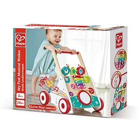 My First Musical Walker Wooden Push and Pull Learning Toy