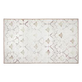 My Magic Carpet Leilani Damask Washable Area Rug 3'x5'