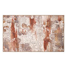 My Magic Carpet Vienna Abstract Natural Washable Area Rug 3'x5'