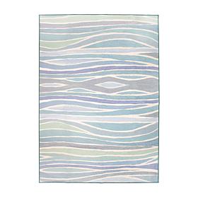 My Magic Carpet Waves Washable Area Rug 5'x7'