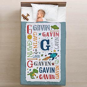 My Name Pastel Fuzzy Blanket