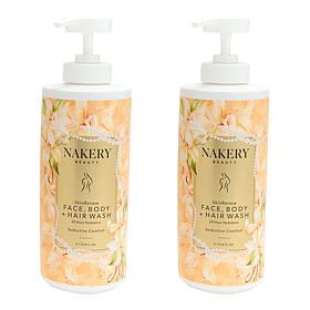 Nakery Beauty 1-Liter 2-pack Seductive Comfort Body, Face & Hair Wash