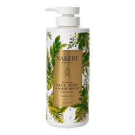 Nakery Beauty 1 Liter SkinRenew Body Face + Hair Wash, Summer Rain