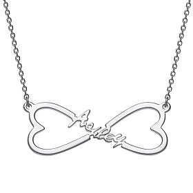 Name Heart Infinity Necklace