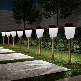 Nature Spring 8-Piece Solar Outdoor Lights Set