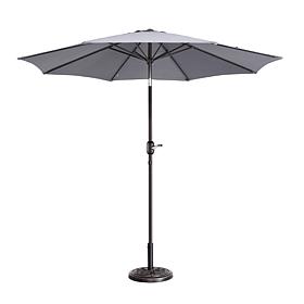 Nature Spring 9' Patio Auto Tilt Umbrella - Gray