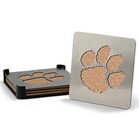 NCAA Boasters 4-piece Coaster Set - Clemson Tigers