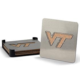 NCAA Boasters 4-piece Coaster Set - Virginia Tech Hokies