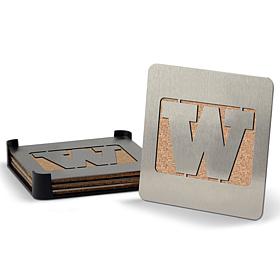 NCAA Boasters 4-piece Coaster Set - Washington Huskies