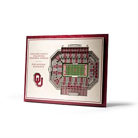 NCAA OK Sooners StadiumViews 3D Wall Art- Gaylord OK Memorial Stadium 