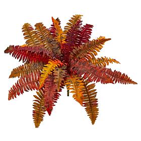 Nearly Natural 20 in. Autumn Boston Fern Artificial Plant Set of 3