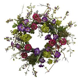 Nearly Natural 20" Veranda Garden Wreath