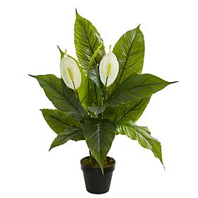 Nearly Natural 26 in. Spathiphyllum Artificial Plant (Real Touch)