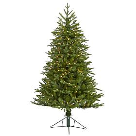 Nearly Natural 5 Ft. Cambridge Fir Christmas Tree with 300 LED Lights