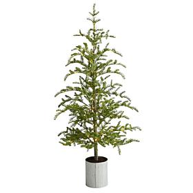 Nearly Natural 5.5 Ft. Pine Artificial Christmas Tree with 150 Lights