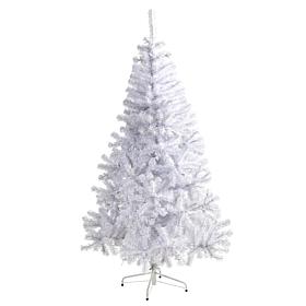 Nearly Natural 6' White Christmas Tree with 680 Bendable Branches