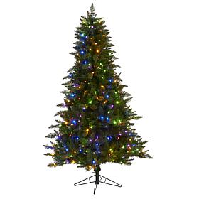 Nearly Natural 6.5' Spruce Artificial Christmas Tree with 450 Lights