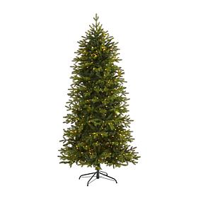 Nearly Natural 7’ Belgium Fir Artificial Christmas Tree with 500 LEDs