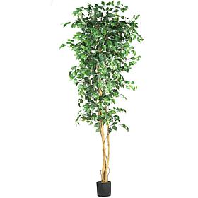 Nearly Natural 7 ft. Ficus Tree with 1,260 Leaves