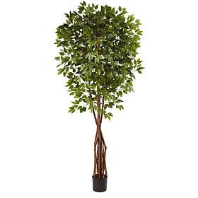 Nearly Natural 7.5 ft. Super Deluxe Ficus Tree with 1,386 Leaves