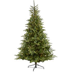 Nearly Natural 8 Ft. Artificial Christmas Tree with 650 Clear Lights