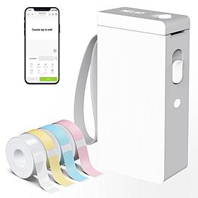 Nelko P22 Bluetooth Label Printer with 100pc Roll and 3 180pc Rolls