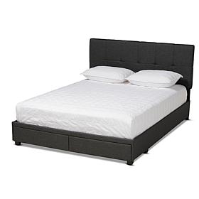 Netti Fabric Upholstered 2-Drawer Queen Size Platform Storage Bed